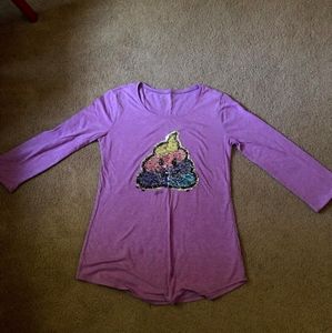 Justice Flip Sequence Shirt